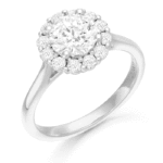 PT950 Diamond Engagement Ring-DPL703PT