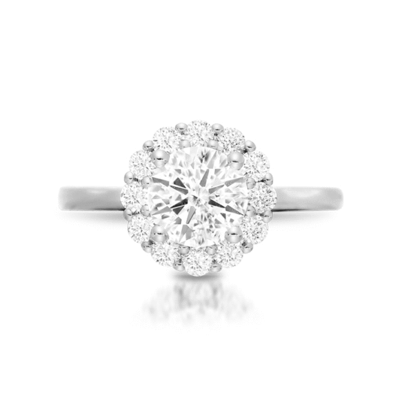 PT950 Diamond Engagement Ring-DPL703PTF