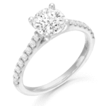 PT950 Diamond Engagement Ring-DPL704PT