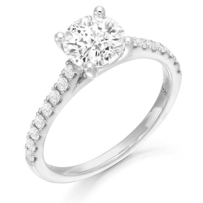 PT950 Diamond Engagement Ring-DPL704PT