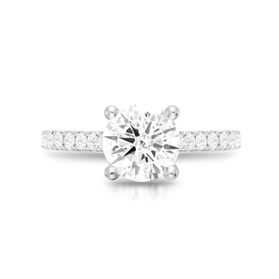 PT950 Diamond Engagement Ring-DPL704PTF