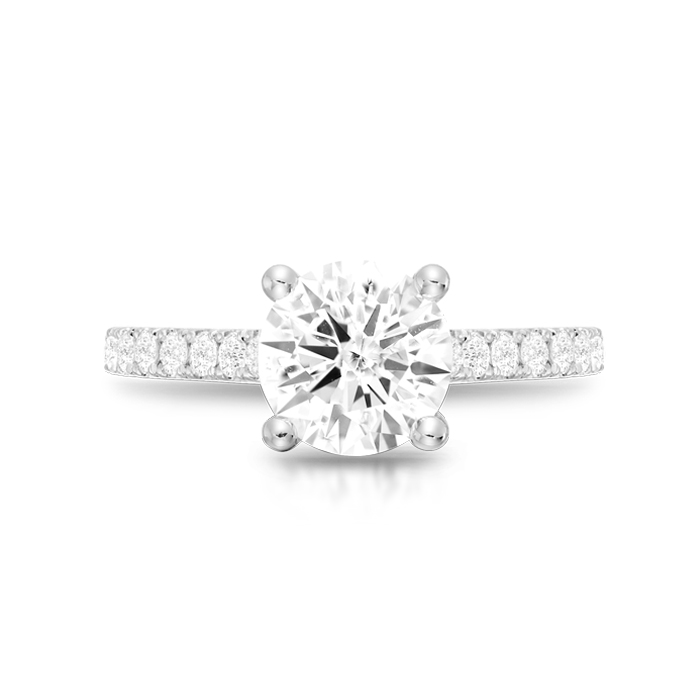 PT950 Diamond Engagement Ring-DPL704PTF