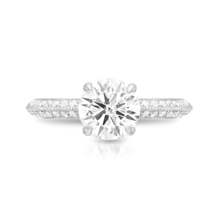PT950 Diamond Engagement Ring-DPL705PTF