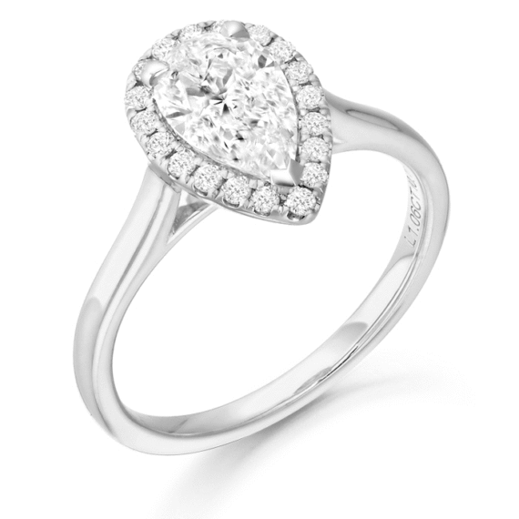 PT950 Diamond Engagement Ring-DPL707PT