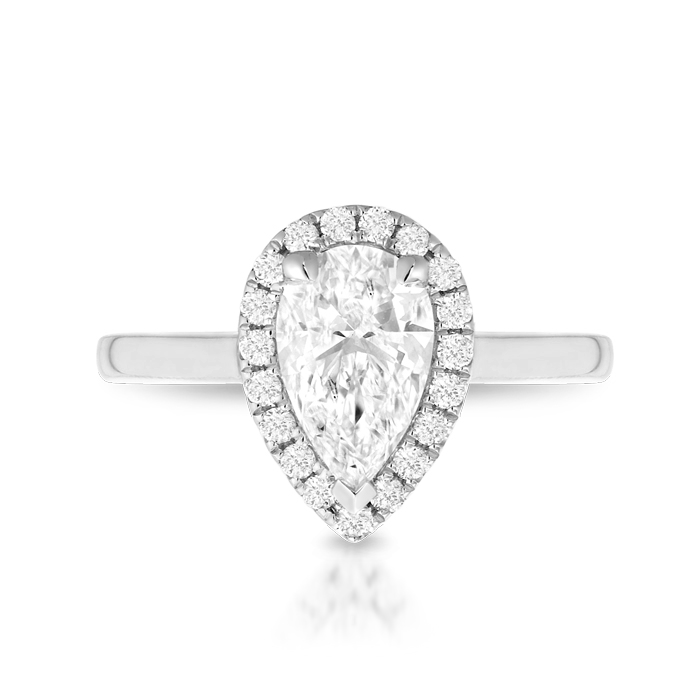 PT950 Diamond Engagement Ring-DPL707PTF