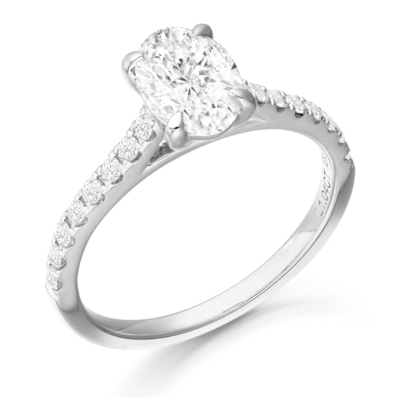 PT950 Diamond Engagement Ring-DPL708PT