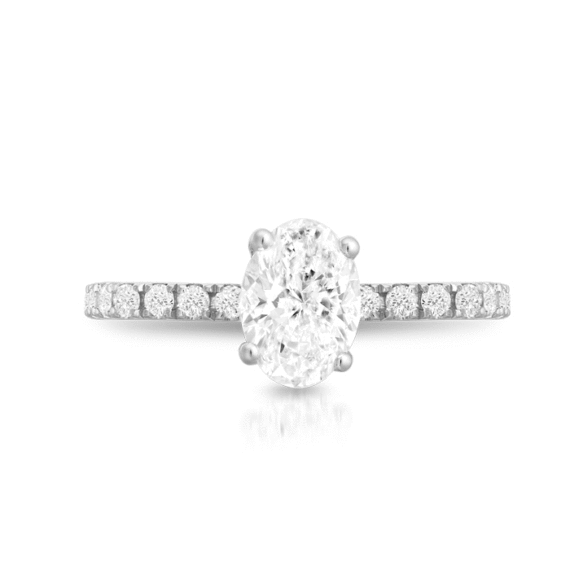 PT950 Diamond Engagement Ring-DPL708PTf