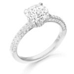 PT950 Diamond Engagement Ring-DPL710PT
