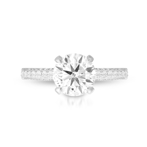 PT950 Diamond Engagement Ring-DPL710PTF