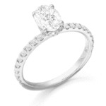 PT950 Diamond Engagement Ring-DPL711PT
