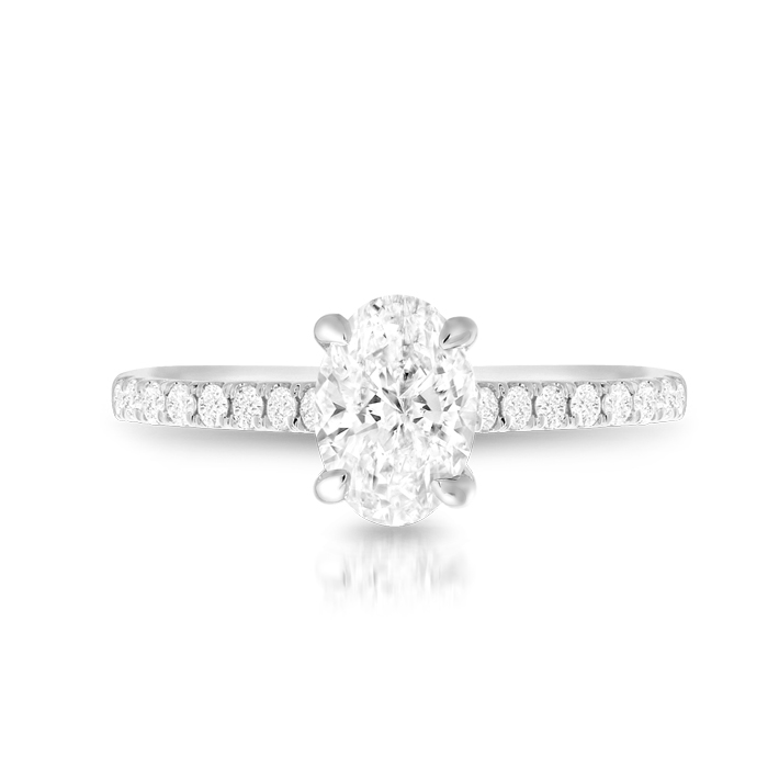 PT950 Diamond Engagement Ring-DPL711PTF