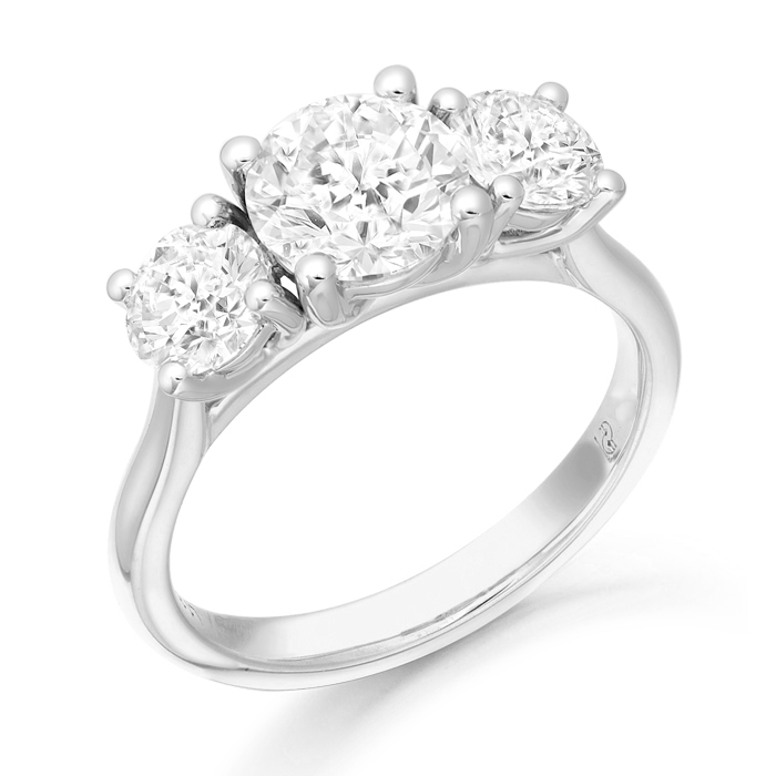 PT950 Diamond Engagement Ring-DPL722PT