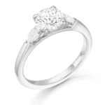 PT950 Lab Diamond Engagement Ring-DPL712PT