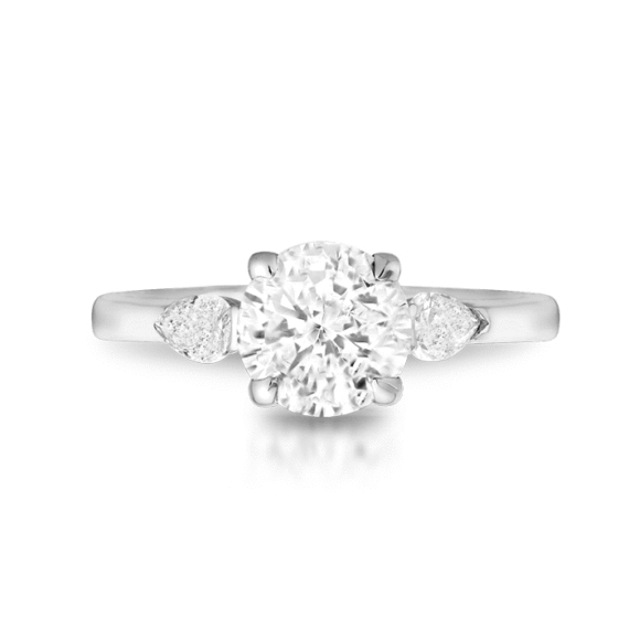 PT950 Lab Diamond Engagement Ring-DPL712PTF