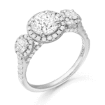 PT950 Lab Diamond Engagement Ring-DPL713PT