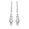 Silver CZ Celtic Earrings-SE035