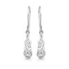 Silver CZ Celtic Earrings-SE036