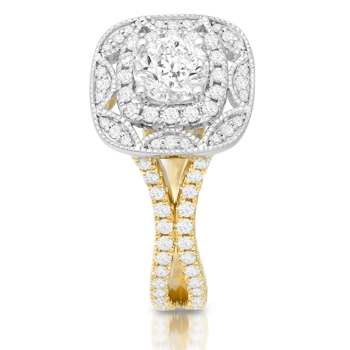 Diamond Engagement Ring-DPL614 - Image 3