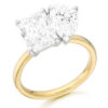 18ct Gold with multi shape Lab Diamonds set in staggered setting-DPL769