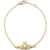 9ct Gold Claddagh Bracelet-CLB5