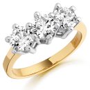 Trilogy Diamond Engagement Ring-DPL322