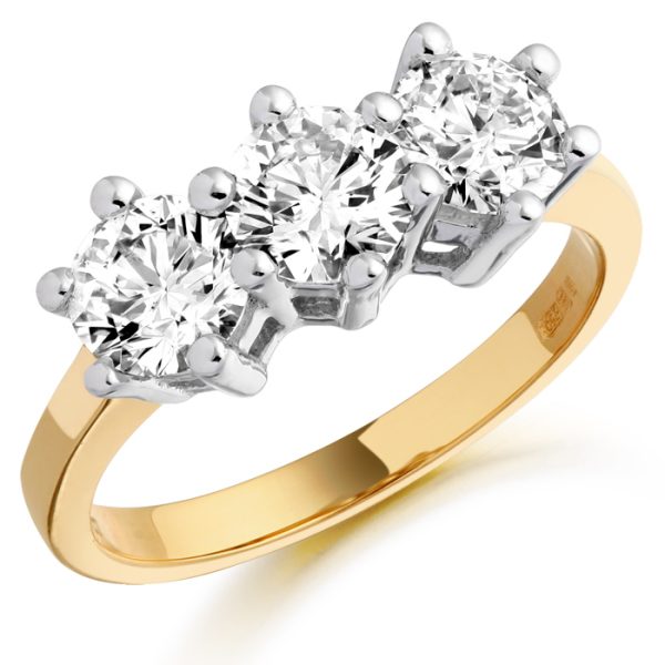 Trilogy Diamond Engagement Ring-DPL322