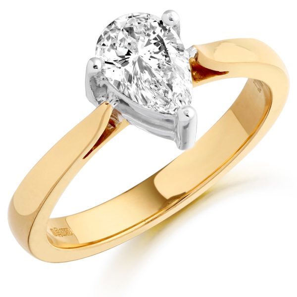 Pear Diamond Engagement Ring-DPL364