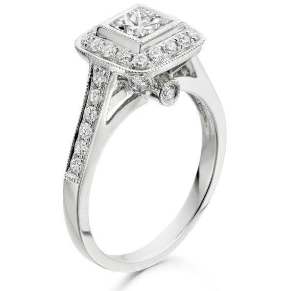 Pyramid Legacy Diamond Engagement Ring 1.15ct-DPL420W