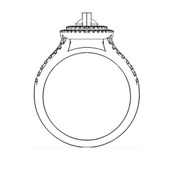 Diamond Engagement Ring-DPL526W