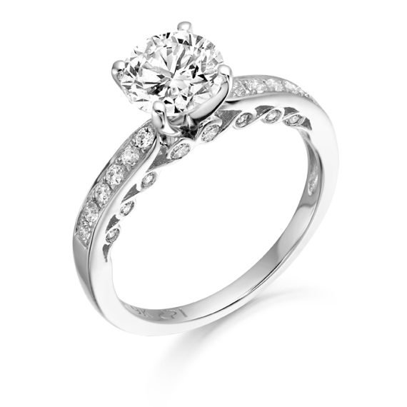 9ct Gold L'mour CZ Ring-R306W