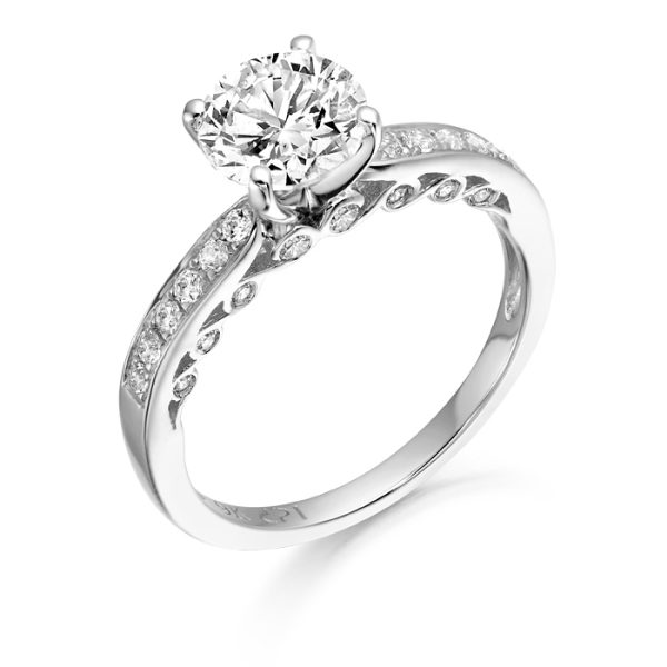 9ct Gold L'mour CZ Ring-R306W