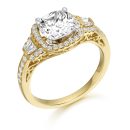 9ct Gold Boutique CZ Ring-R307