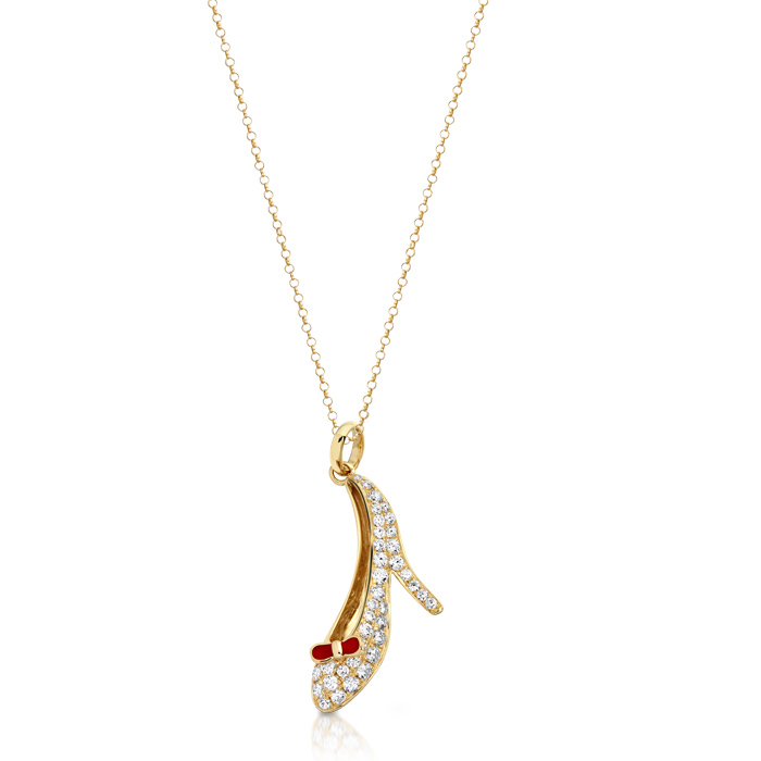 Cinderella online shoe necklace