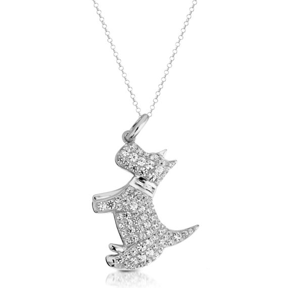 Gold Scotch Terrier dog Charm Pendant-P4W