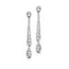 9ct Gold Prolate CZ Earrings-E86W