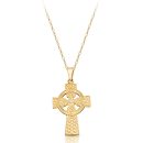 9ct Gold Celtic Cross - C05