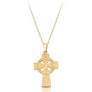 9ct Gold Celtic Cross - C05