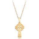 9ct Gold Celtic Cross - C08