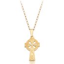 9ct Gold Celtic Cross - C08