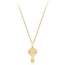 9ct Gold Celtic Cross - C07