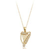 9ct Gold Harp Pendant-P030