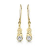 9ct Gold CZ Celtic Earrings-E036