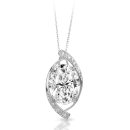 9ct Gold CZ Pendant Eye-P240W