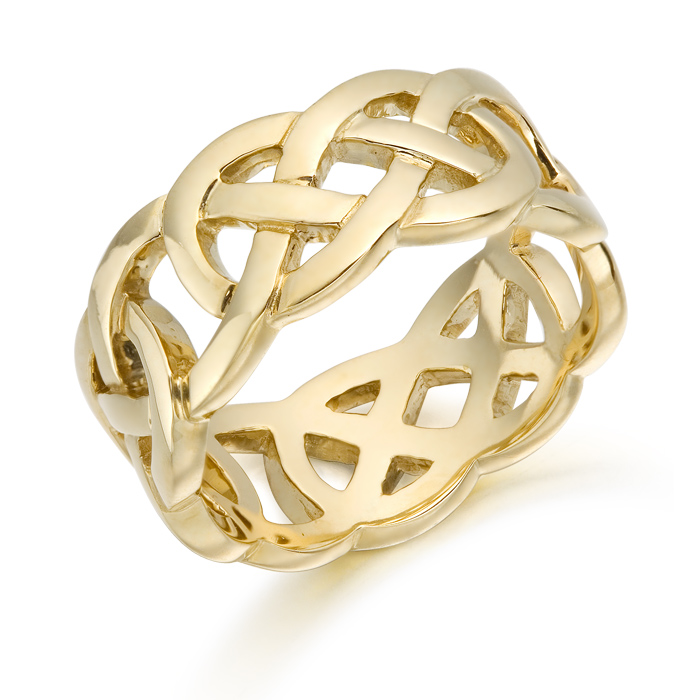 Gold celtic wedding bands online