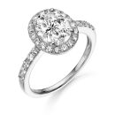 9ct Gold Elliptic CZ Ring-R136W