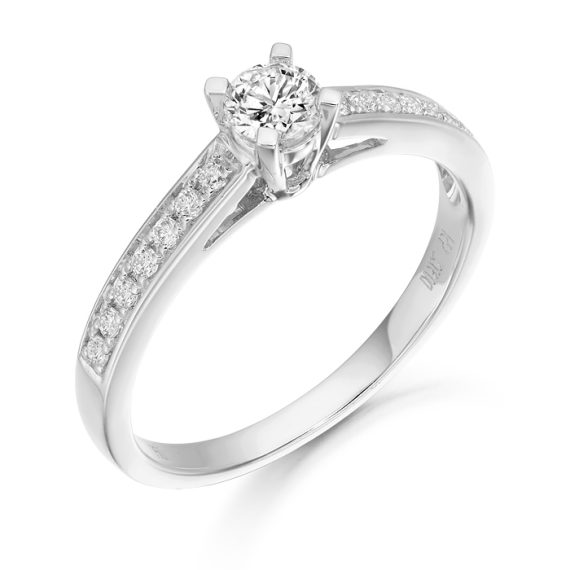 Diamond Engagement Ring-DPL575W