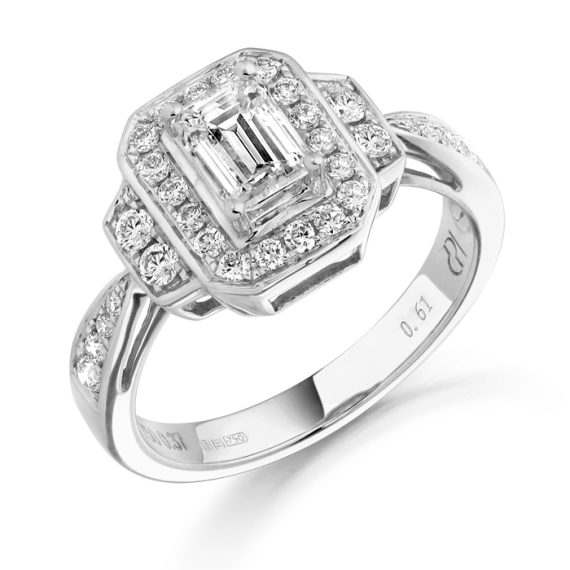 Diamond Engagement Ring-DPL519W