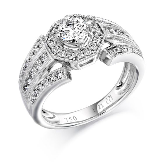 Diamond Engagement Ring-DPL517W