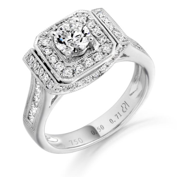 Diamond Engagement Ring-DPL516W