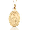 9ct Gold Miraculous Medal-J32